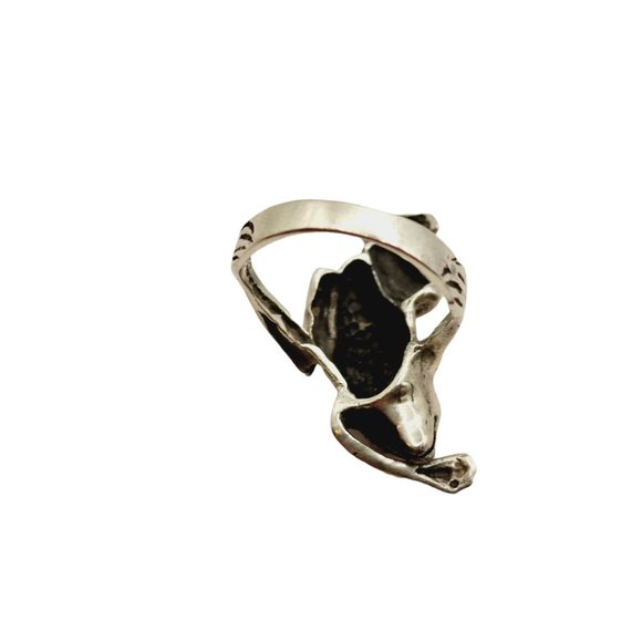 Vintage Signed 925 (Sterling Silver) Size 5.5 Frog Ring (A680) - Picture 2 of 4